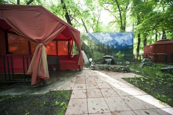 Ночная подсветка и летняя площадка PARK